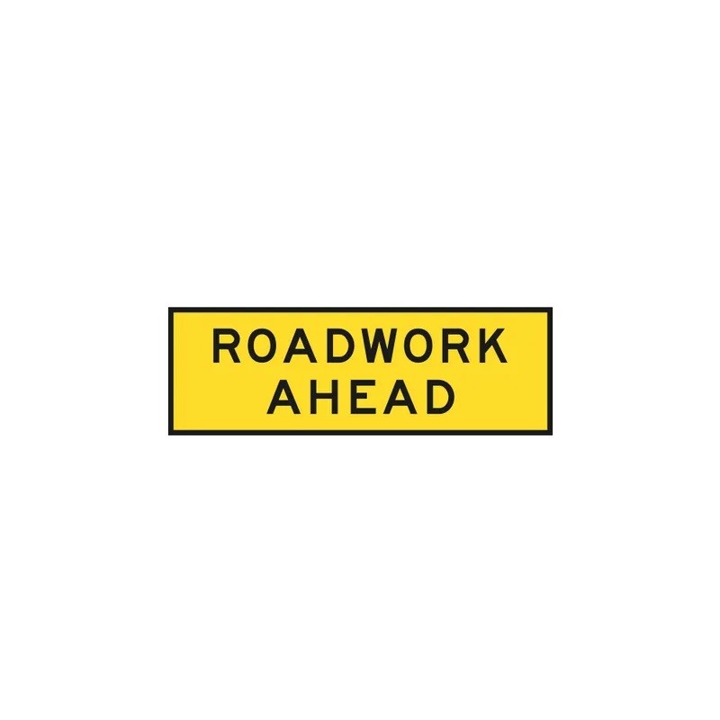 Sign Roadwork Ahead 2400 X 900