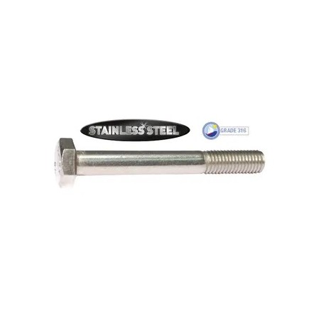 M6 X 50mm 316 S/S Hexhead Bolt