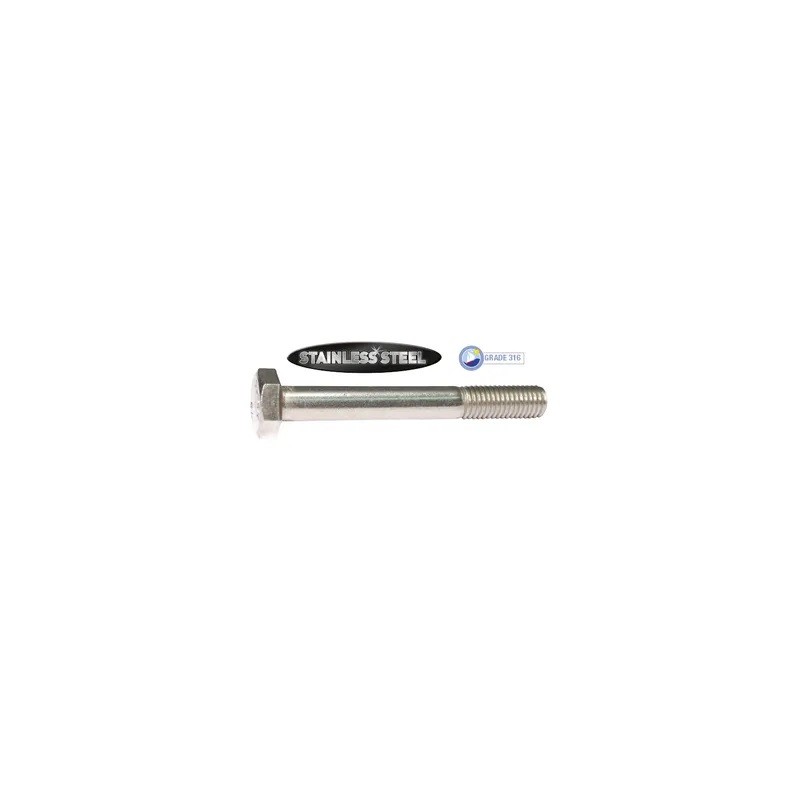 M8 X 130mm 316 S/S Hexhead Bolt