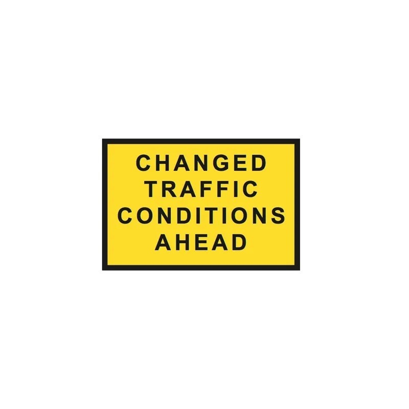 Sign Changed Traffic Conditions Ahead 1200 X 900