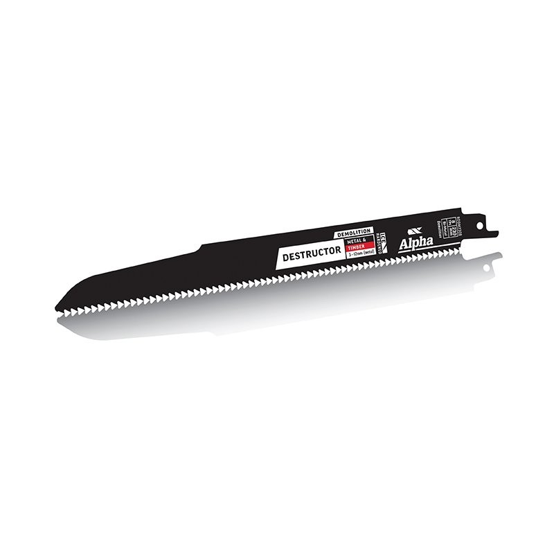 Alpha Recipro Blade Destructor - Metal & Timber 8tpi 230mm 5pk