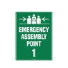 Sign Emergency Assembly Point 1 600x400mm Metal