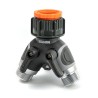 Garden Hose 12mm Plastic Dual Tap Outlet