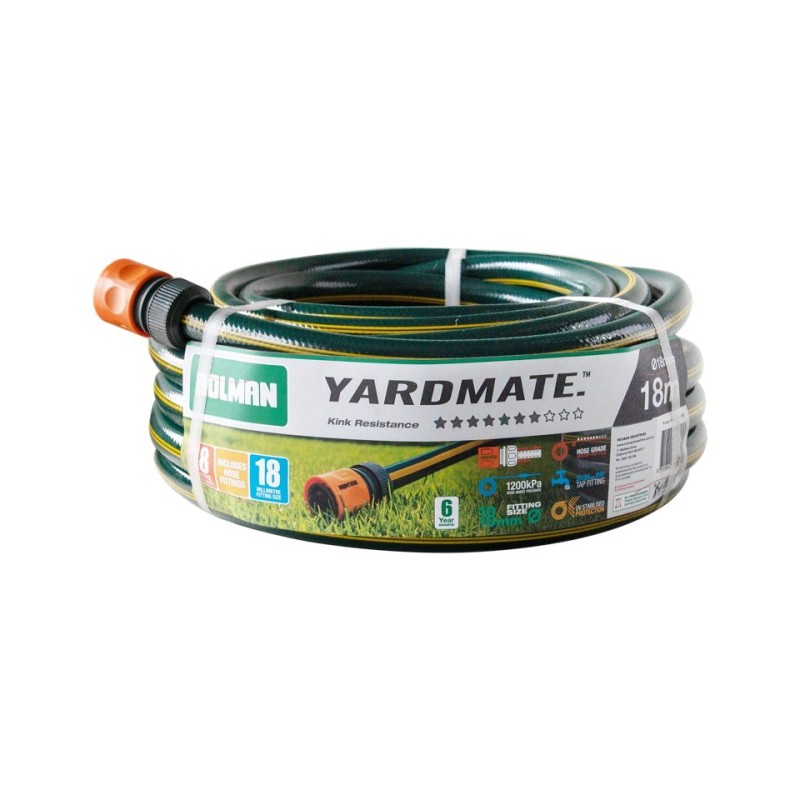 Garden Hose 18mm X 18m Fitted