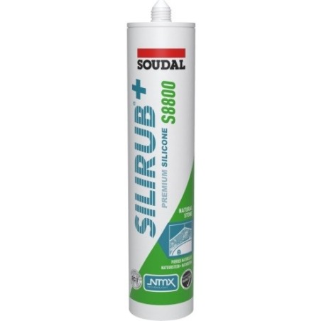Soudal Silirub 8800 Natural Stone Sealant - Black 310ml