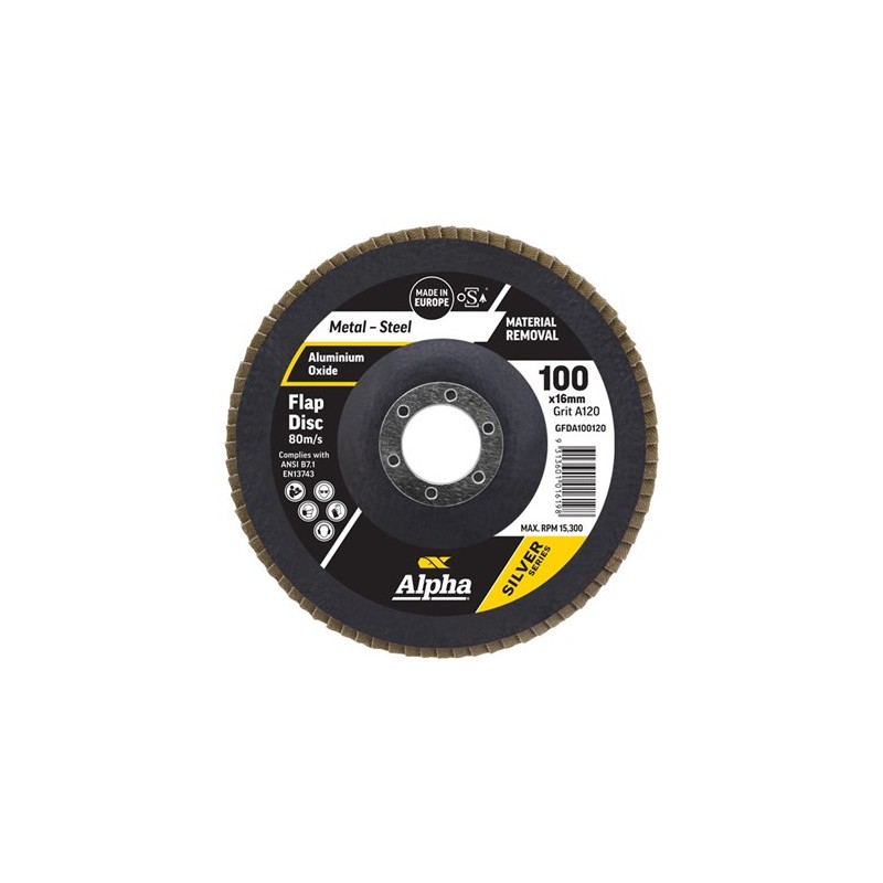 Flap Disc Silver Series Metal 120g X 100mm